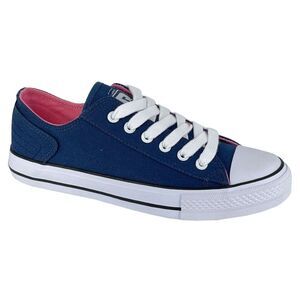 Rdek Womens/Ladies Washed Canvas Sneakers / Navy Blue